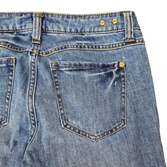 Cabi Low Rise Straight Leg Medium Wash Jeans 5 Pocket Size 4 - Picture 4 of 12